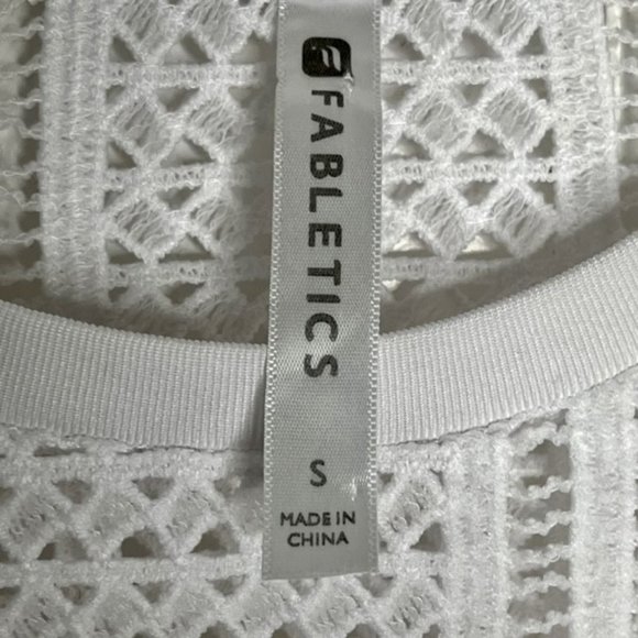 Fabletics Sophie Swim Gym Mesh Cover Up - White - S - Picture 7 of 7